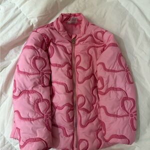 Nicole Miller Pink Quilted Puffer Jacket